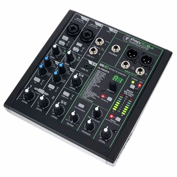 Mini 6 kanal mixer Mackie ProFX6v3